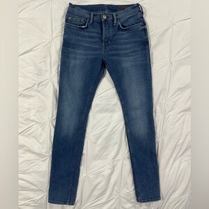 AllSaints Cigarette Skinny Jeans Women’s Size 30” Blue Wash Midrise Stretch